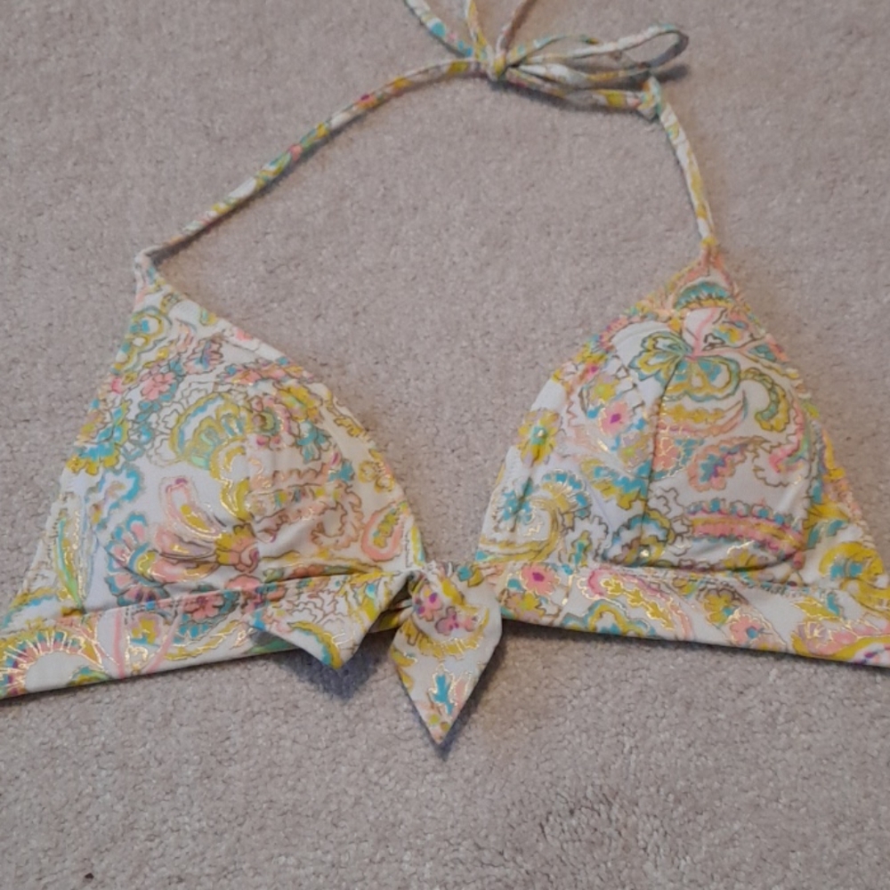 Paisley bikini top